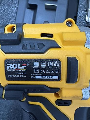 brushless: Аккумуляторная дрель-шуруповёрт ROLF TOP-5020 (Brushless) в кейсе — 5
