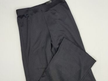 czarne legginsy z wysokim stanem nieprześwitujące: H&M Divided, Material trousers for women, size S