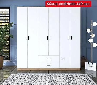 Dolab-asılqanlar: *6 Qapılı Dolab* – Sifarişlə Hazırlanır Ölçü: 240 × 47 × 200 Rəng — 1