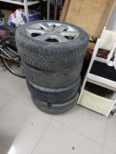 runx alex: Дөңгөлөктөр монтажда 215 / 55 / R 17, Кыш, Комплект, Жеңил унаалар, Куйма, тешиктери - 5