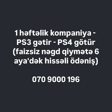 z flip 4 qiymeti: 1 həftəlik kompaniya - PS3 gətir - PS4 götür (faizsiz nəgd qiymətə 6