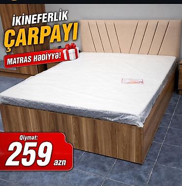 havali yataq: İkineferlik çarpayı – müasir dizayn - Ölçü: ikinəfərlik - Başlıq — 1