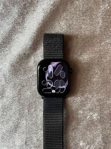 Smart saatlar: Apple watch 10/46 Pil faizi 99% Nöqtə cızıqsız Usb və qutusu var — 1