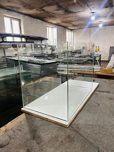 Şüşə akvariumlar – individual ölçüdə hazırlanır - Material: şəffaf