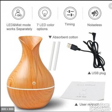 Ostali kućni aparati: Difuzer Osvezivac Vazduha NOV Difuzor Aromaterapija SAMO 990 Dinara — 5