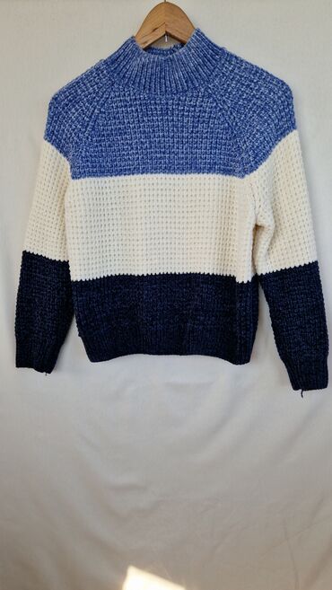 одежда для гор: Женский свитер, Оверсайз, Высокая горловина, Средняя модель