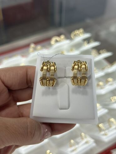 Серьги: Серьги, Проба 585, Без вставки, Женские, Новый — 2