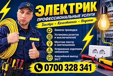 Профессиональные услуги электрика. Перечень работ: - замена