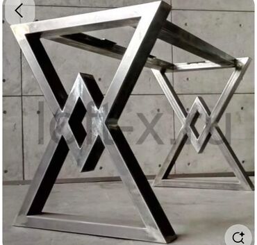 Masalar: Masa üçün metal ayaq dəstləri – modern dizaynlar - Material: qalın — 5