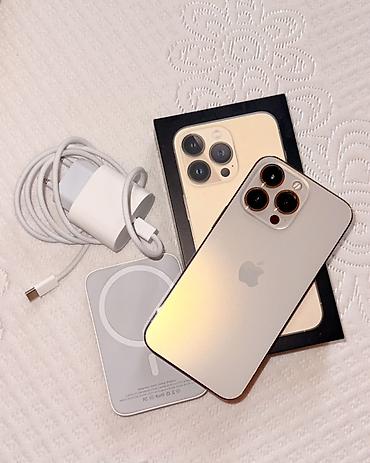 IPhone 13 Pro, Б/у, 128 ГБ, Золотой, Зарядное устройство, 79 % at lalafo.kg IPhone 13 Pro, Б/у, 128 ГБ, Золотой, Зарядное устройство, 79 %
