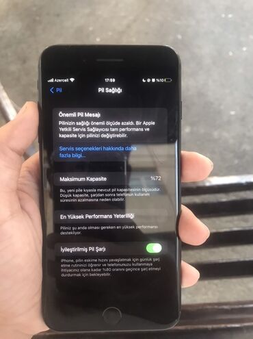 Apple iPhone: IPhone 7 Plus, 128 GB, Black Titanium, Barmaq izi, Face ID