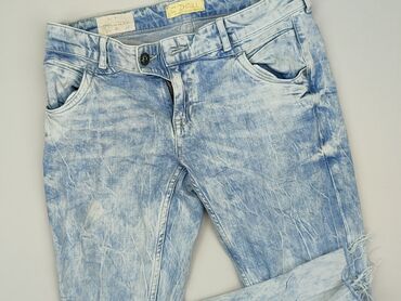 zalando czarne jeansy damskie: S, stan - Dobry