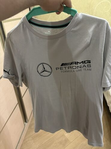 Мужская футболка, Puma, M (EU 38), цвет - Серый