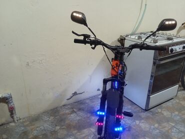 satiliq velosipedler: 12 v akumlator miqalka bürün işıqlar üstə verilir güzgülər krlo yeni