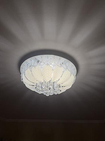 lan kabeli: Led Çılçıraq, 4 və daha çox lampa, Xrustal — 1