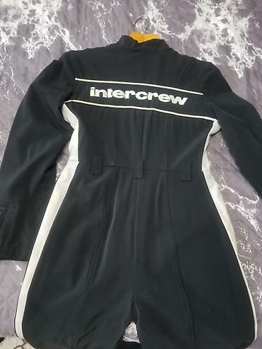 Мотоэкипировка: Комбинезон Intercrew (racing style) - Цвет: черный с белыми вставками — 1