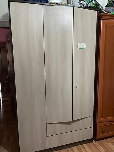 Спальные гарнитуры: Спальный гарнитур, Б/у, Комод, Кыргызстан, Самовывоз, цвет - Бежевый — 3