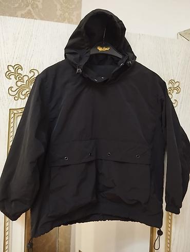 bas ortuyu: Qara rəngli kapüşonlu anorak - Model: anorak tipli üst geyim — 3