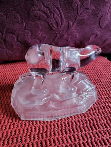 Ostali kućni dekor: Figura kristal,led kristal d'Argues Francuska,rucni rad iz 70,80ih — 14