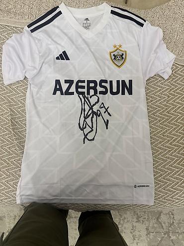 karabağ karavan: Мужская футболка, Adidas, S, цвет - Белый — 2