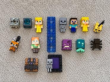 stich oyuncaq: Minecraft temalı fiqur dəsti - Oyunun məşhur personaj və moblarının — 1