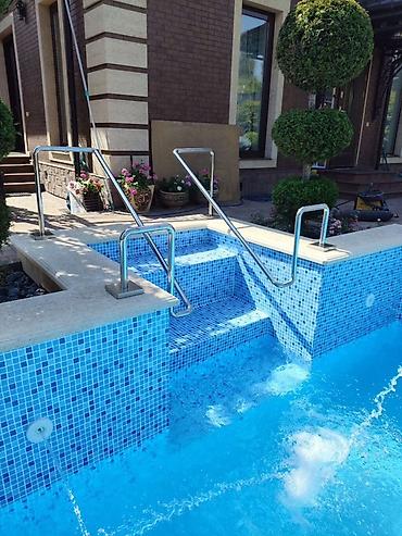 Лестницы для бассейнов: Нержавеющие лестницы для бассейнов - Материал: полированная — 6