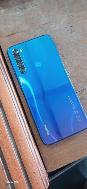 Redmi Note 8, 128 GB, rəng - Göy, Barmaq izi, İki sim kartlı, Face ID
