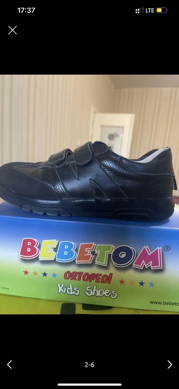 Детская обувь: Школьные туфли на мальчика Bebetom 34 размер Носились около месяца. В