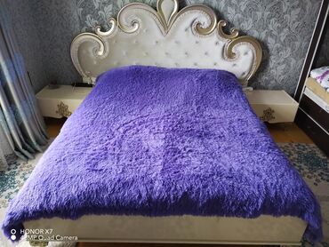 2 х этажная кровать: Покрывало цвет - Фиолетовый