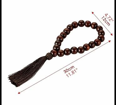 tesbeh sekilleri: Təsbeh bəzəyi – avtomobil və ev üçün dekor - Material: tünd qəhvəyi — 3
