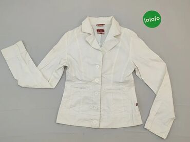 Blazer, jacket, S (EU 36), wzór - Jednolity kolor, kolor - Biały
