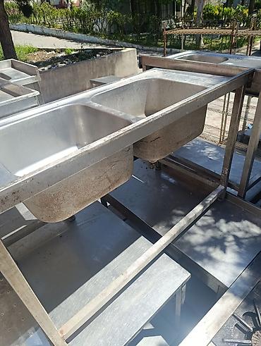 stainless steel: Nejaveka stol. stul . aspirator . yuyucuxana. qaz pilətəsi. setkalar — 1