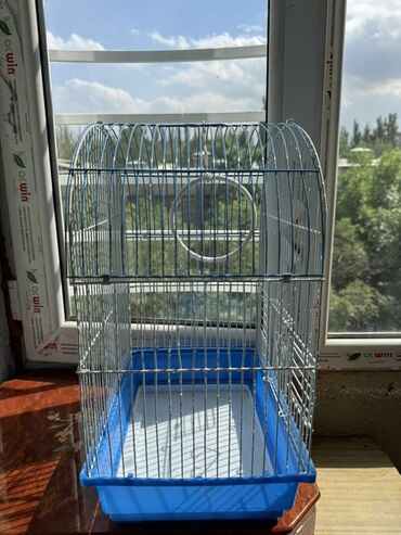 лоток для животных: Клетка для птиц с куполообразной крышей - Материал: металлические