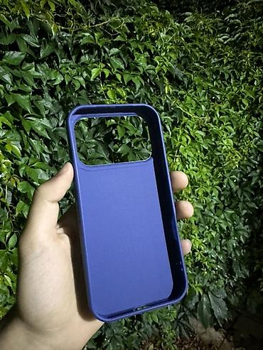 iphone dublikat: İphone 17 pro üçün mavi rəngli maqnitli telefon qabı və kart-cüzi — 6