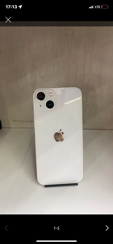 старые телефоны: IPhone 13, Б/у, 128 ГБ, Blue Titanium, Чехол, 85 %