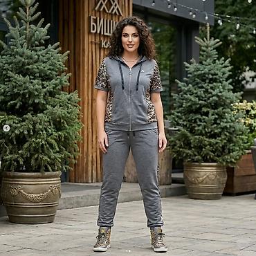 nike tech flecce: Спортивный костюм, Худи, Турция, Леопардовый принт, 2XL — 4