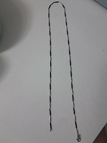 медаль: Gümüş rəngli zəncir boyunbağı - Material: metal ərintisi, gümüş tonlu — 3
