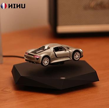 магниты: Левитирующая машинка Porsche, серый и красный Товар — 2