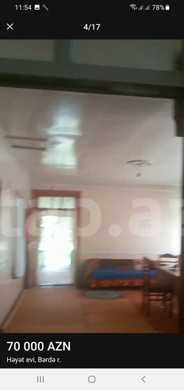 Həyət evləri və villaların satışı: TECİLİ Berde rayon hacìlar kendi yola yaxın 4 otaq zal heyetyani bag — 9