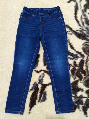 джинсы на 6 7 лет: Джинсы и брюки, цвет - Синий, Б/у