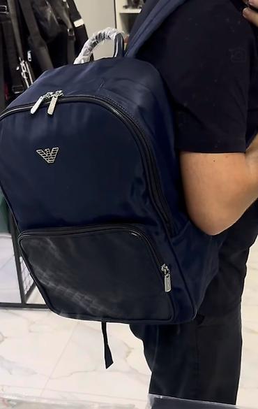 Туристические рюкзаки: Emporio Armani kişi çantası – şəhər üslubunda funksional bel çantası — 4