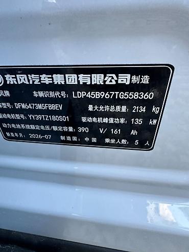 Dongfeng: Dongfeng : 2026 г., 0.1 л, Робот, Электромобиль, Кроссовер — 9