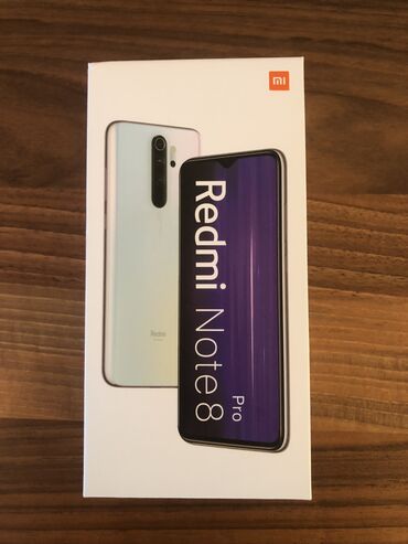 a 20 s: Xiaomi Redmi Note 8 Pro, 64 GB, rəng - Ağ, 
 Sensor, Barmaq izi, İki sim kartlı