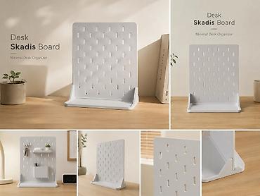 боковое: Настольный Skadis Board — компактная перфопанель-органайзер для — 2