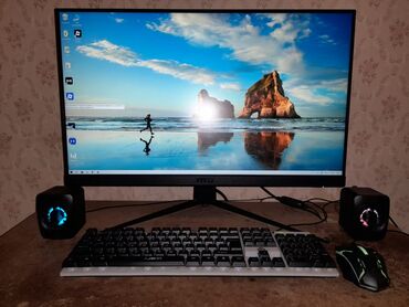 Masaüstü kompüterlər və iş stansiyaları: Manitor msi 24, 144gz oyun ucun.ram 16 core i7 3770.vidiokart rx 560 4 — 6