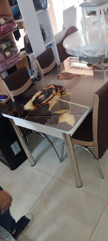 Masa və oturacaq dəstləri: Mətbəx üçün, Yeni, Açılan, Dördbucaq masa, 4 stul -da lalafo.az — 3 Masa və oturacaq dəstləri: Mətbəx üçün, Yeni, Açılan, Dördbucaq masa, 4 stul — 3