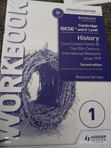 история азербайджана 5 класс рабочая тетрадь ответы: IGCSE Cambridge History (Tarix) workbook kitabı