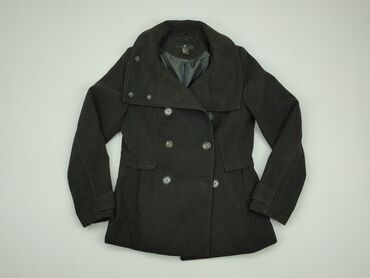 czarne bluzki bez pleców: Coat, H&M, S (EU 36), condition - Very good