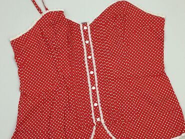 czerwona bluzki w groszki: Bluzka Damska, Marks & Spencer, 2XL, stan - Bardzo dobry