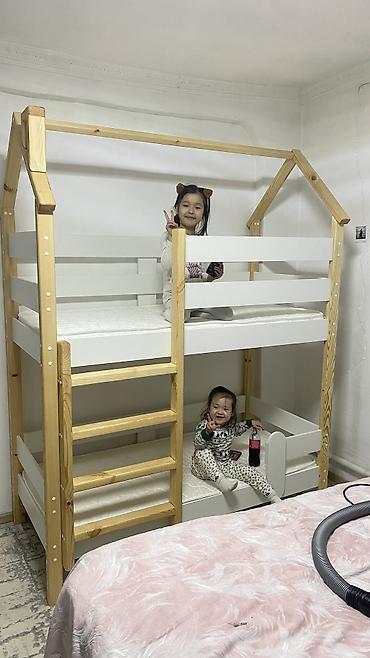Двухъярусные детские кровати: Двуярусные кровати Качество до120кг выдерживают На заказ 3-4 дня — 11